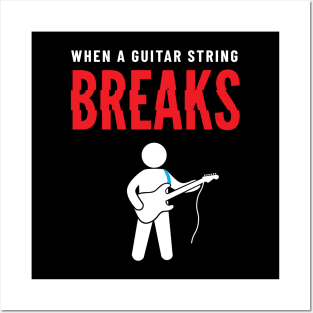 When A Guitar String Breaks Dark Theme Posters and Art